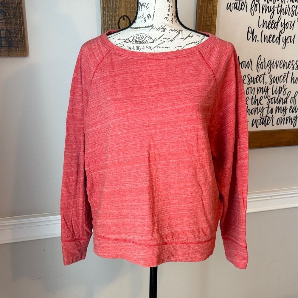 J. Crew Red Crew Neck Sweatshirt